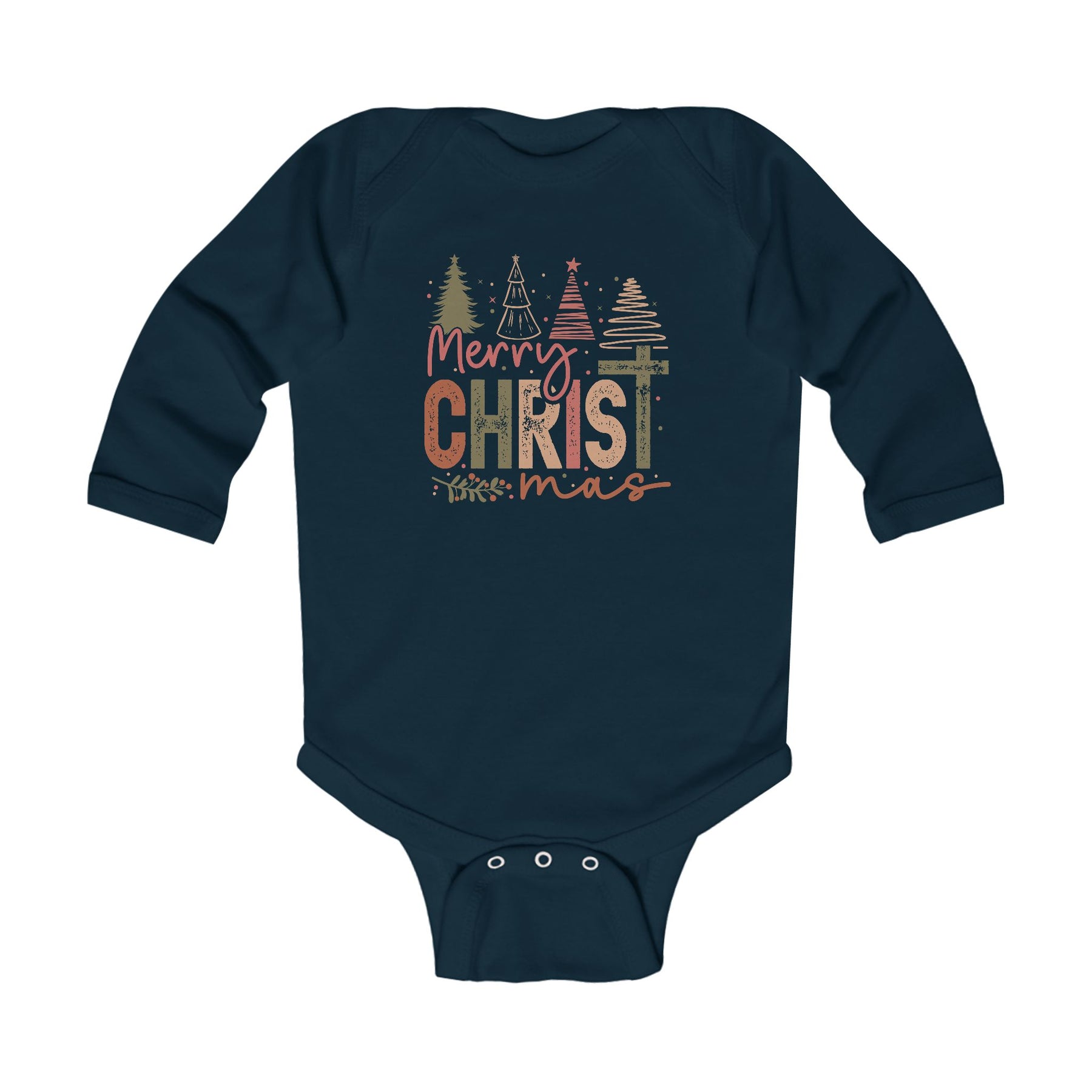 Merry Christmas Long Sleeve Bodysuit