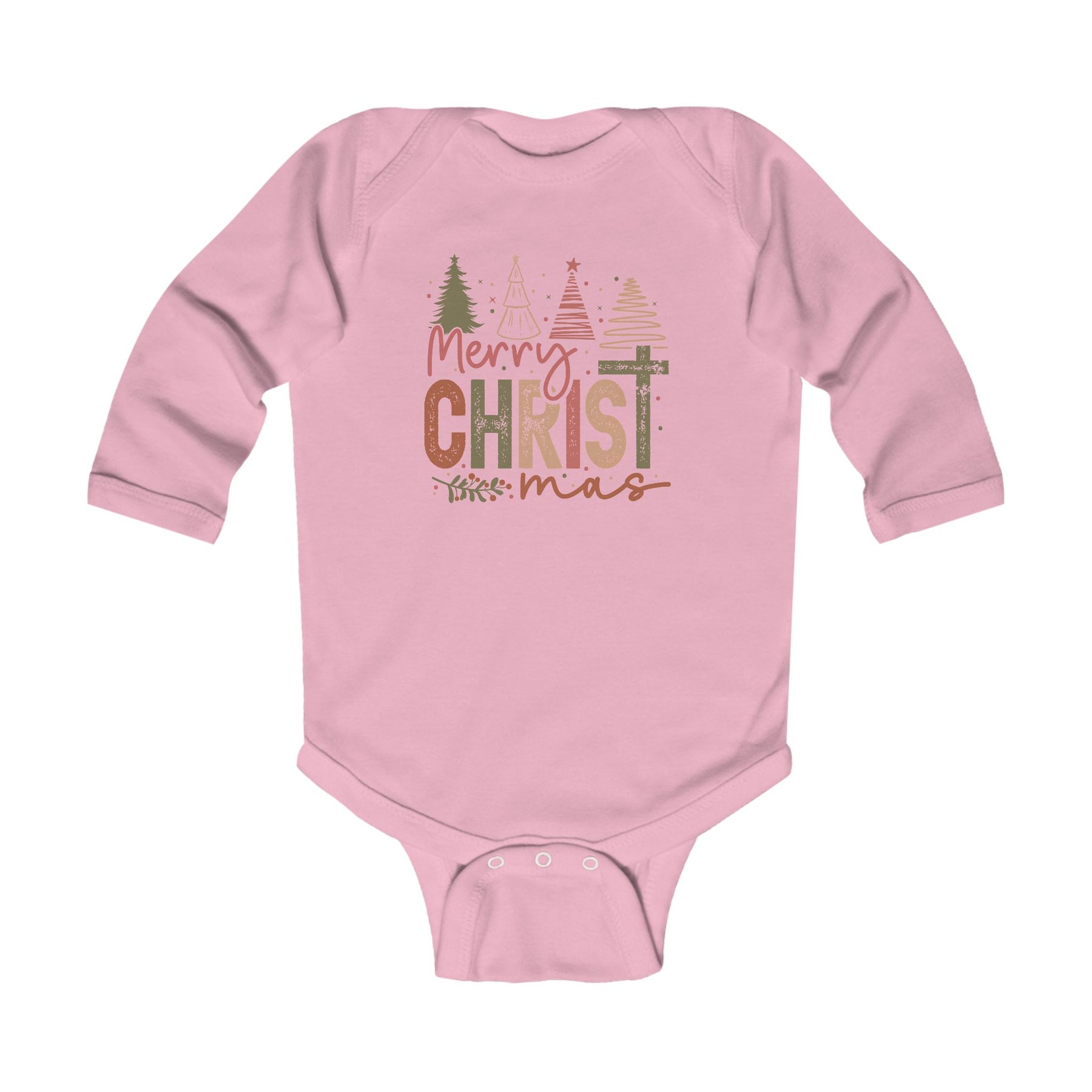 Merry Christmas Long Sleeve Bodysuit