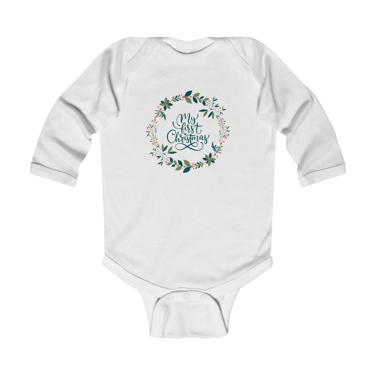 My First Christmas Long Sleeve Bodysuit