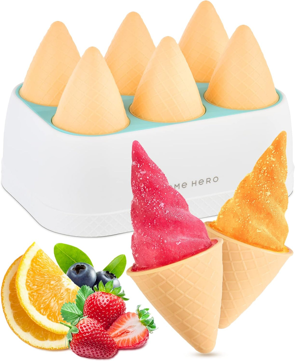 6-Piece Cone Popsicles Molds