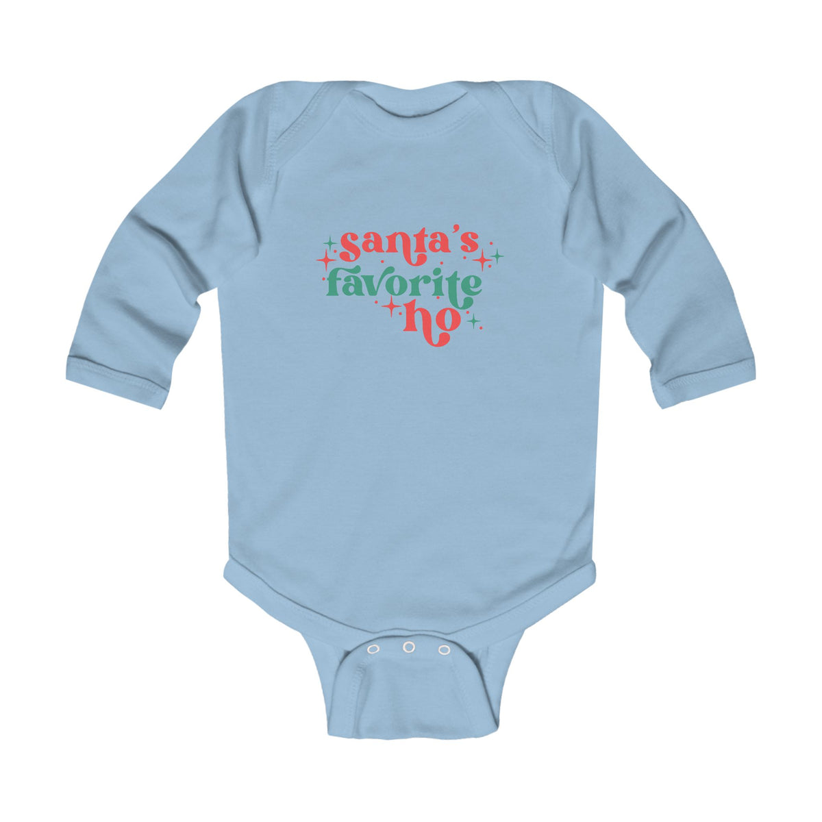 Santa's Favorite Ho Long Sleeve Bodysuit