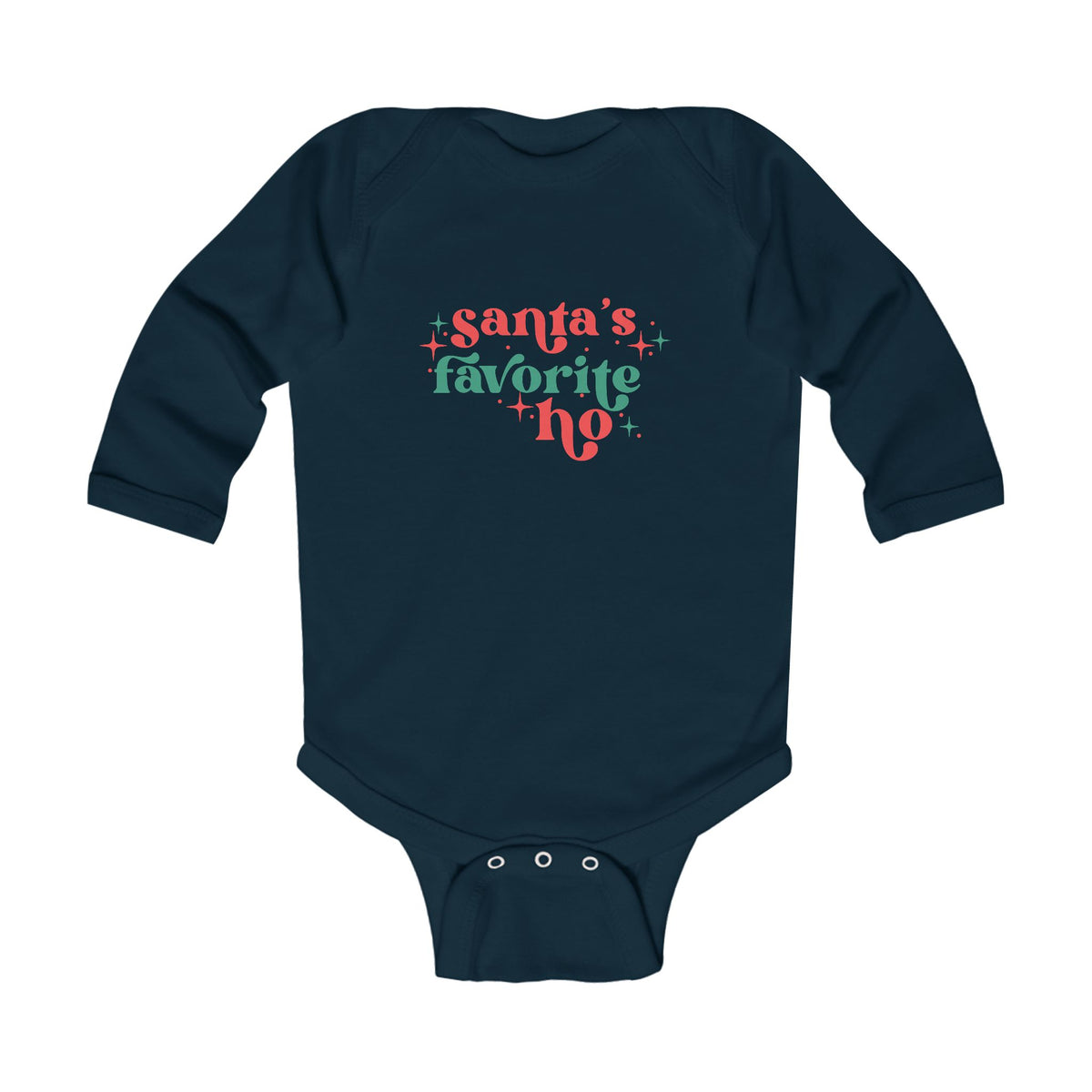 Santa's Favorite Ho Long Sleeve Bodysuit