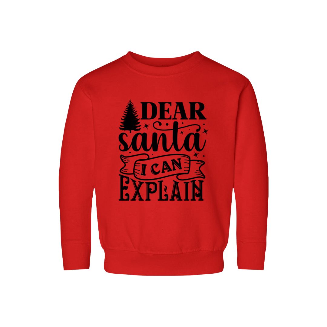 Dear Santa I can Explain Sweatshirt