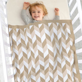 Petite Knit® Geometric Blanket - Petite Cove 