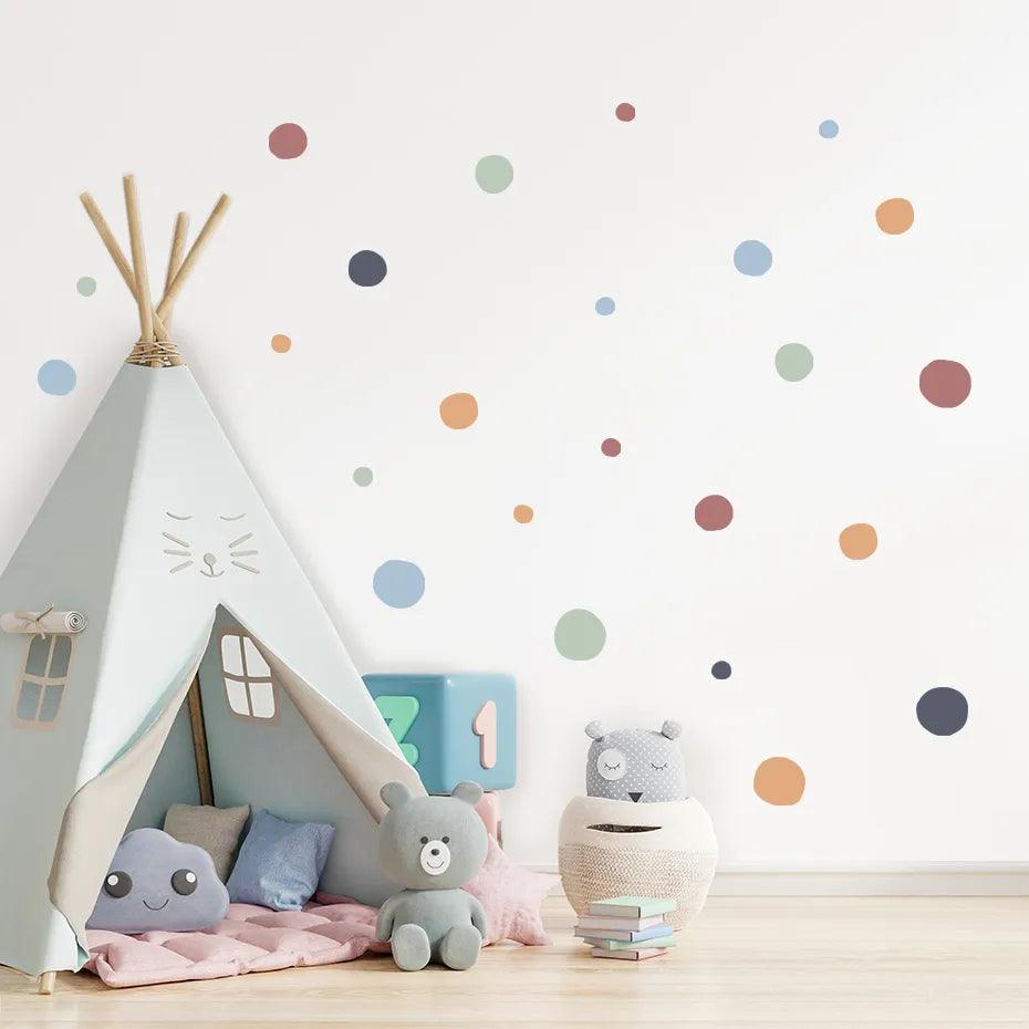 Cartoon Colorful Polka Dots - Petite Cove 