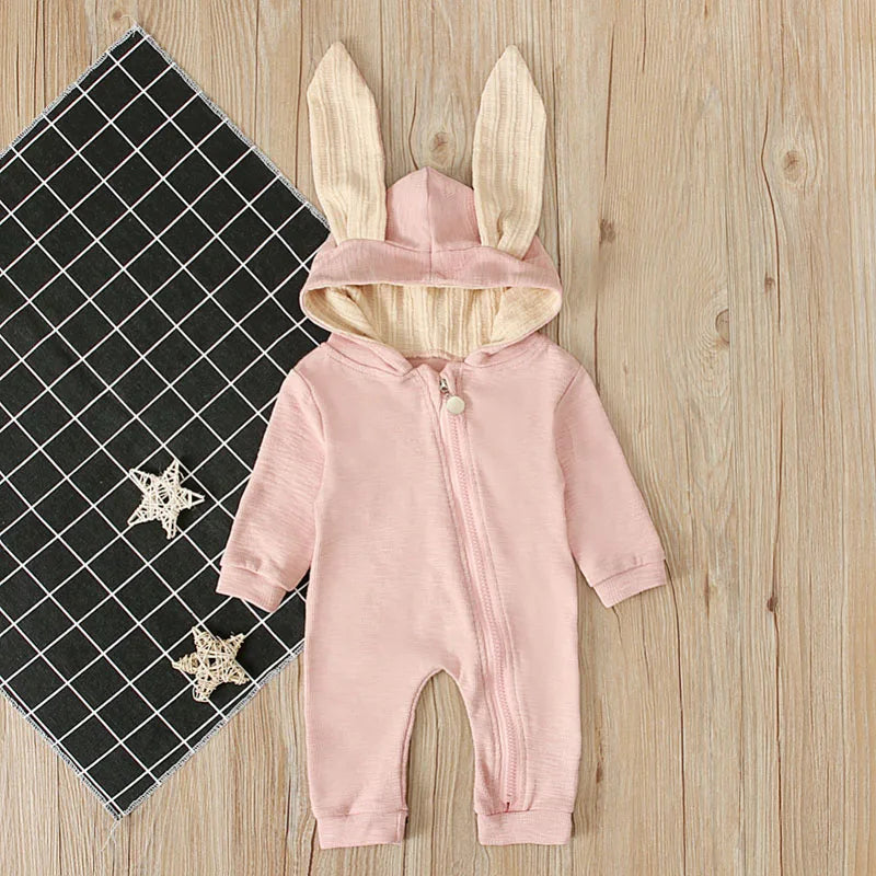 Cuddle Hopper Cotton Bunny Romper - Petite Cove 