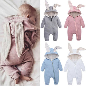 Cuddle Hopper Cotton Bunny Romper - Petite Cove 