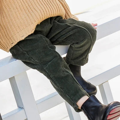 Comfy Colorful Corduroy Trousers - Petite Cove 