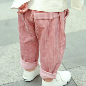 Comfy Colorful Corduroy Trousers - Petite Cove 