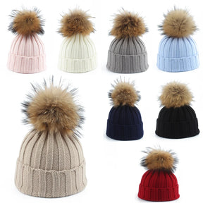 Pom-Pom Pals' Knit Beanies - Petite Cove 