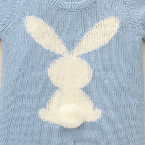 Petite Knit® Bunny Romper - Petite Cove 