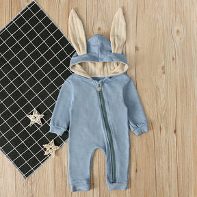 Cuddle Hopper Cotton Bunny Romper - Petite Cove 