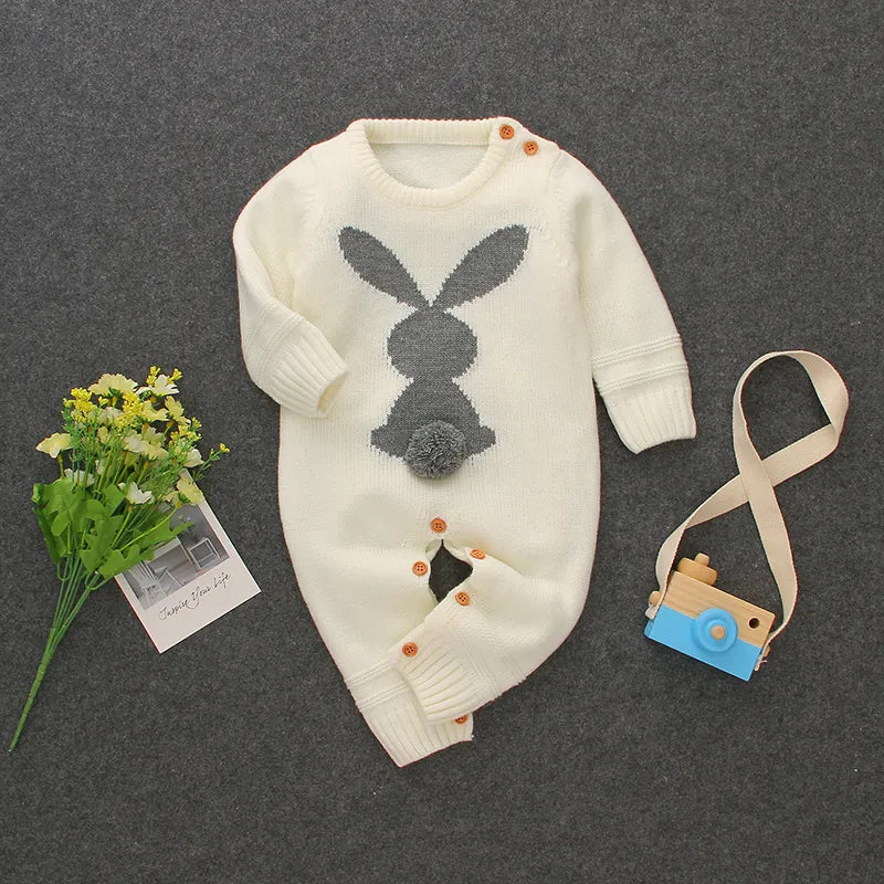 Petite Knit® Bunny Romper - Petite Cove 