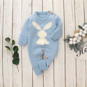 Petite Knit® Bunny Romper - Petite Cove 