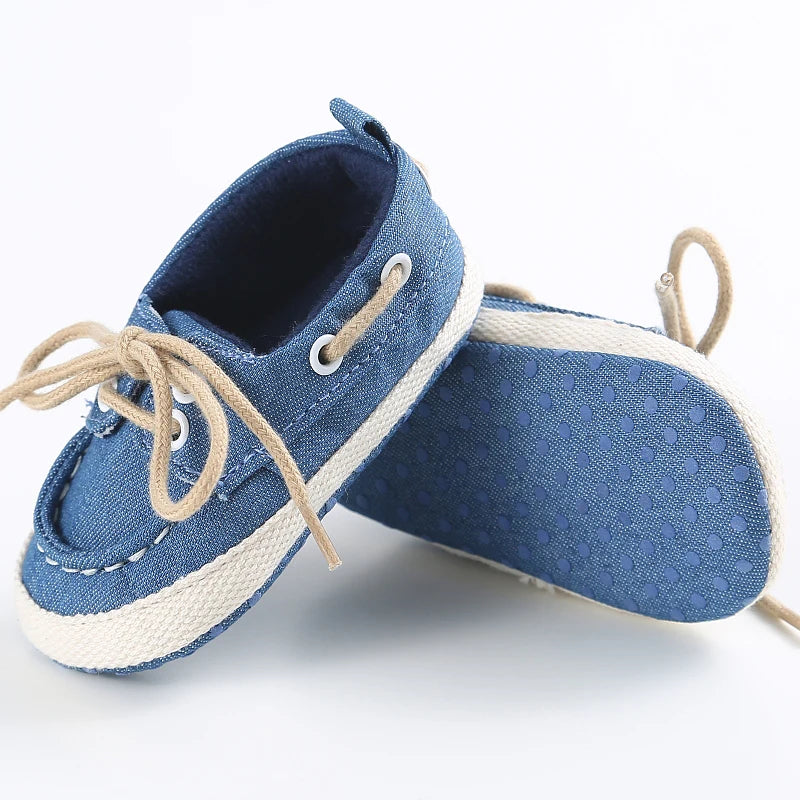 Tiny Tread Moccasins: Soft-Sole Sneakers - Petite Cove 