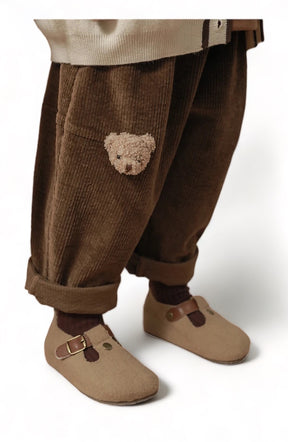 Petite Bear Collection: 3D Cartoon Bear Casual Pants - Petite Cove 