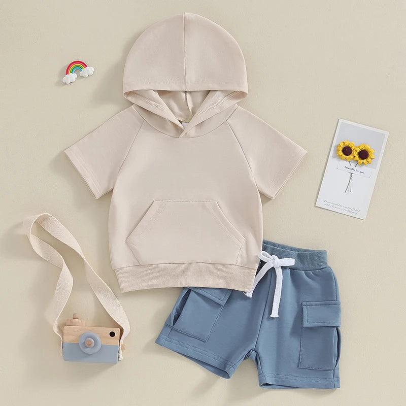 Cozy Playtime Hoodie & Shorts Set - Petite Cove 