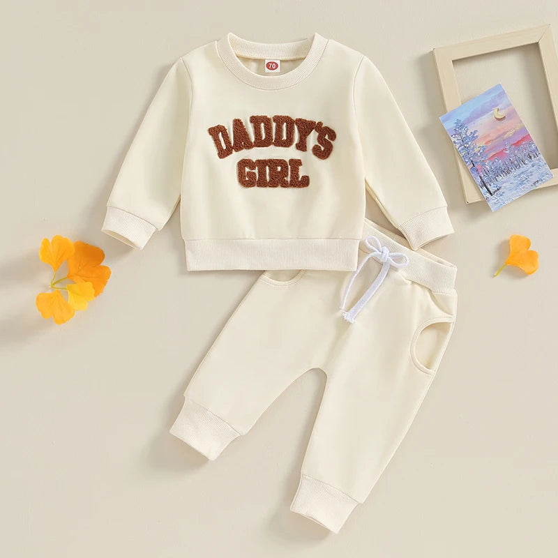 Daddy's Little Girl" Sweatsuit - Petite Cove 