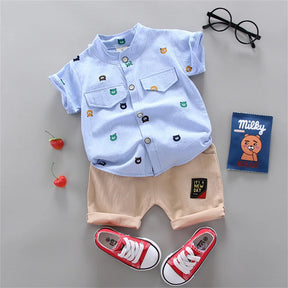 Tiny Bear Shirt & Shorts Set - Petite Cove 