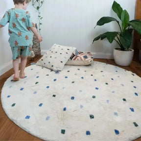 Blue Dots Rug - Petite Cove 