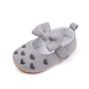 Heartfelt Mary Jane Cotton Baby Flats - Petite Cove 