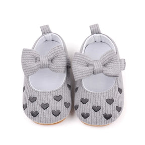 Heartfelt Mary Jane Cotton Baby Flats - Petite Cove 