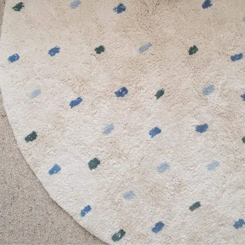 Blue Dots Rug - Petite Cove 