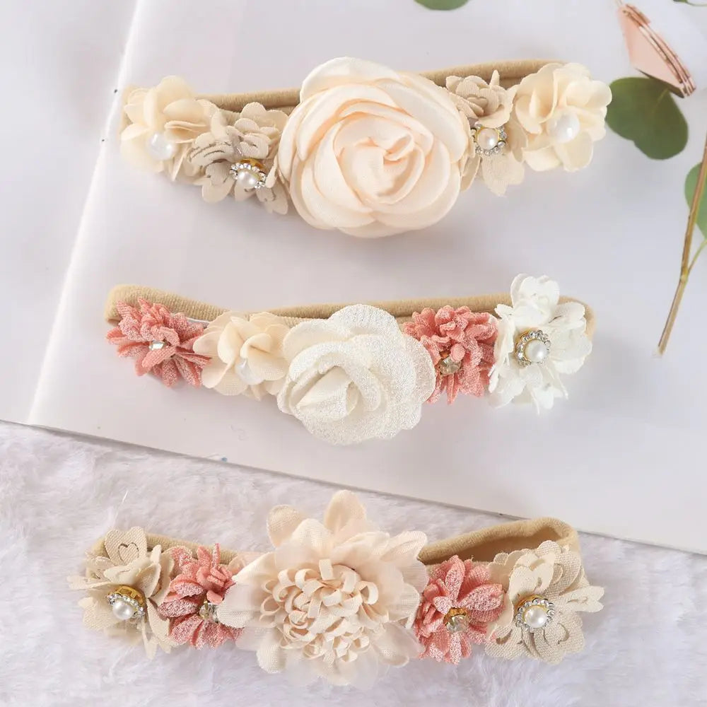 3 Piece Floral Fantasy Headband Set - Petite Cove 