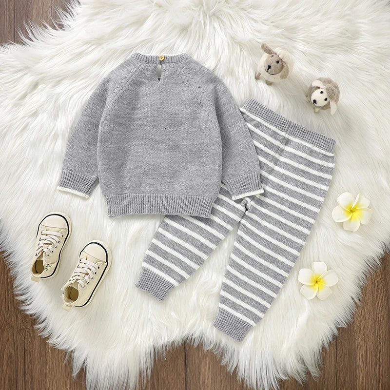 Petite Knit® 'Sheep Dreams' Sweater & Trousers Set - Petite Cove 