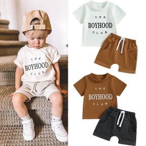 The Boyhood Club T-Shirt & Shorts Set - Petite Cove 