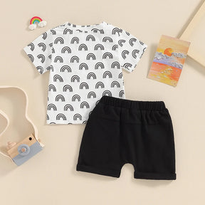 Rainbow Dreams T-Shirt & Shorts Set - Petite Cove 