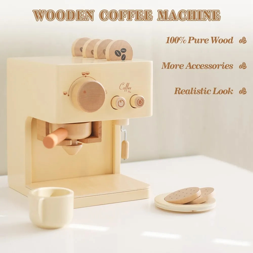 Little Barista Montessori Wooden Toy Set - Petite Cove 