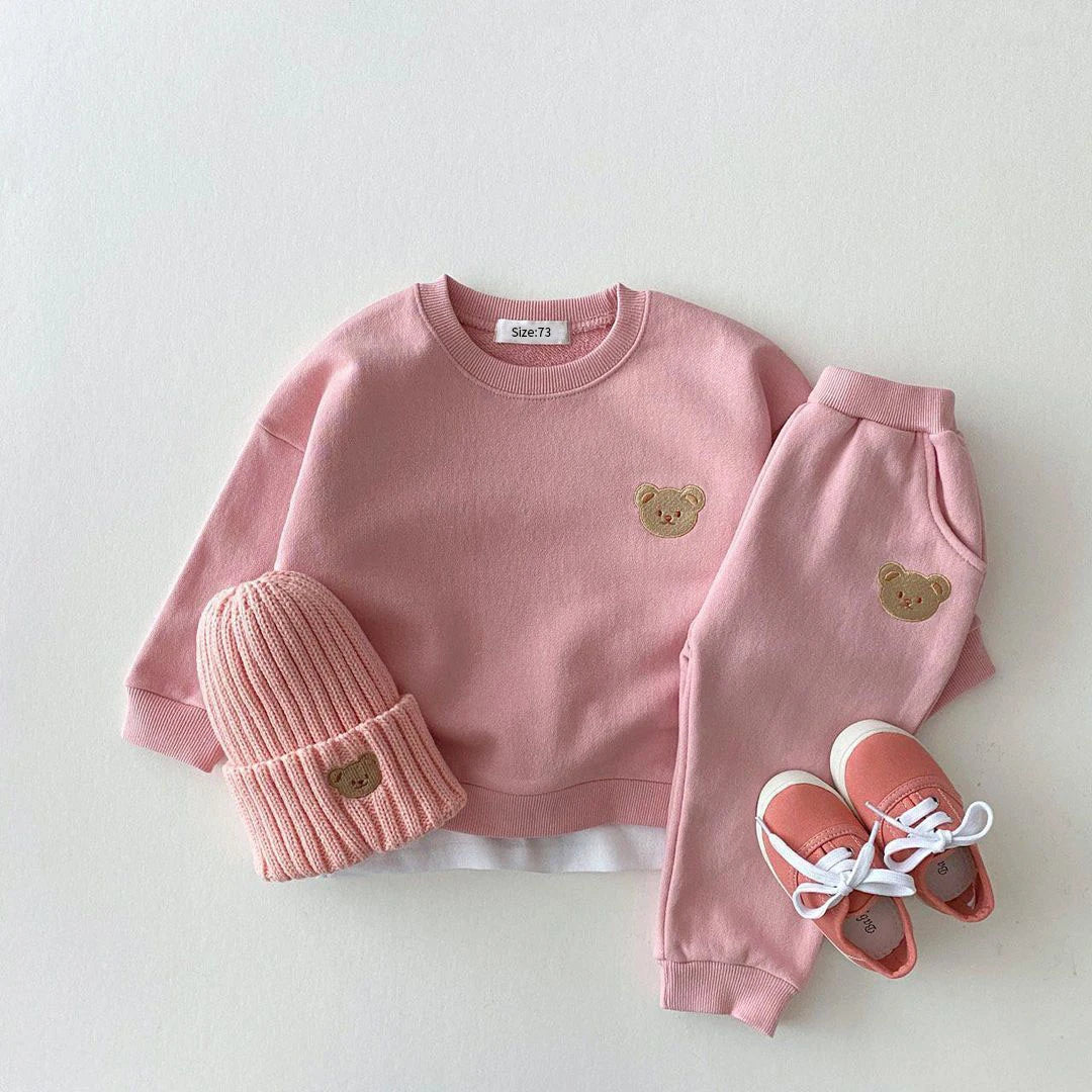 Cozy Bear Sweatsuit 2-Piece - Petite Cove 