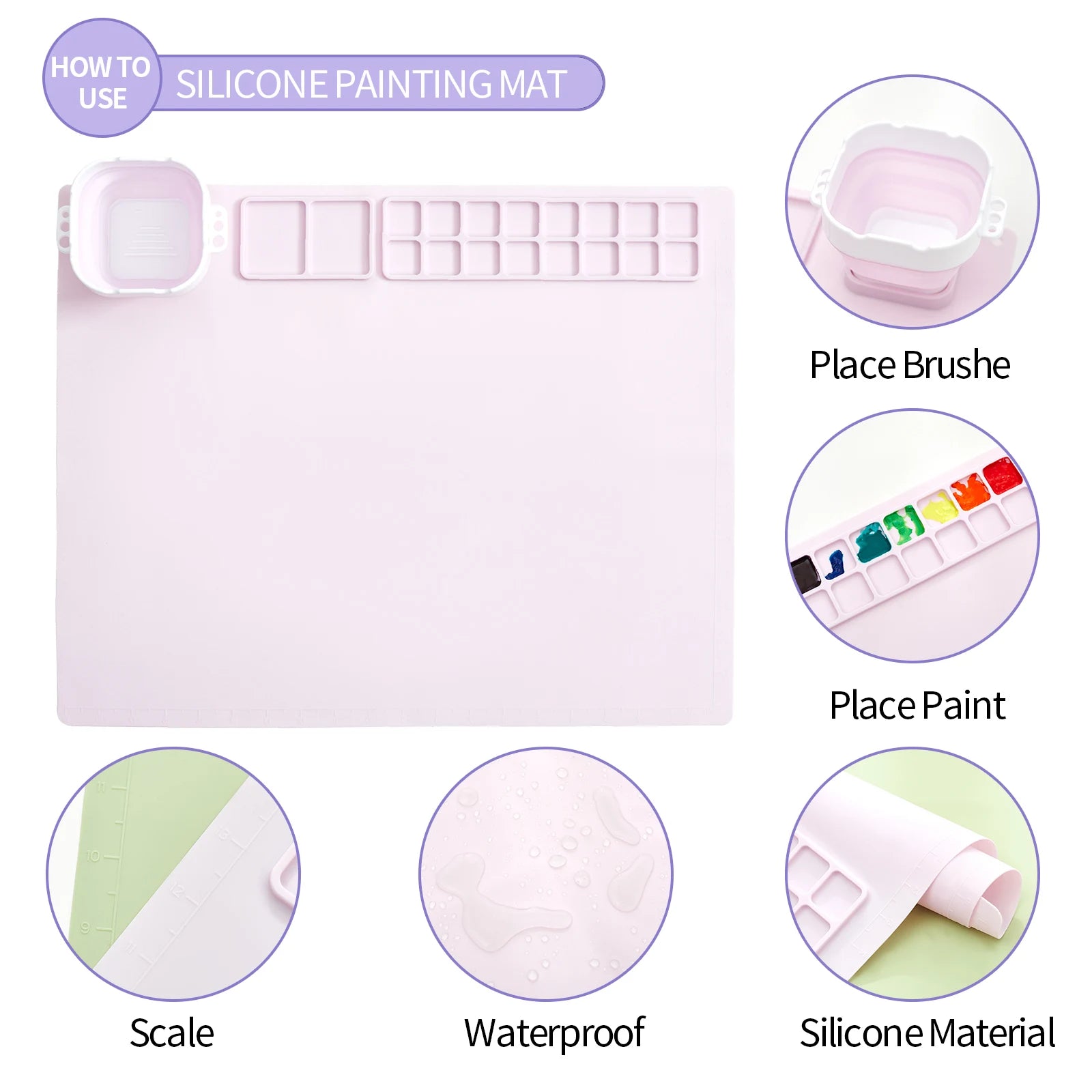 Silicone Drawing Pad Mat - Petite Cove 