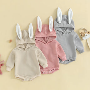 BunnyHop Romper with 3D Ears - Petite Cove 