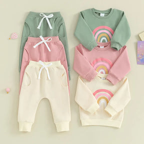 Rainbow Delight Sweatsuit - Petite Cove 