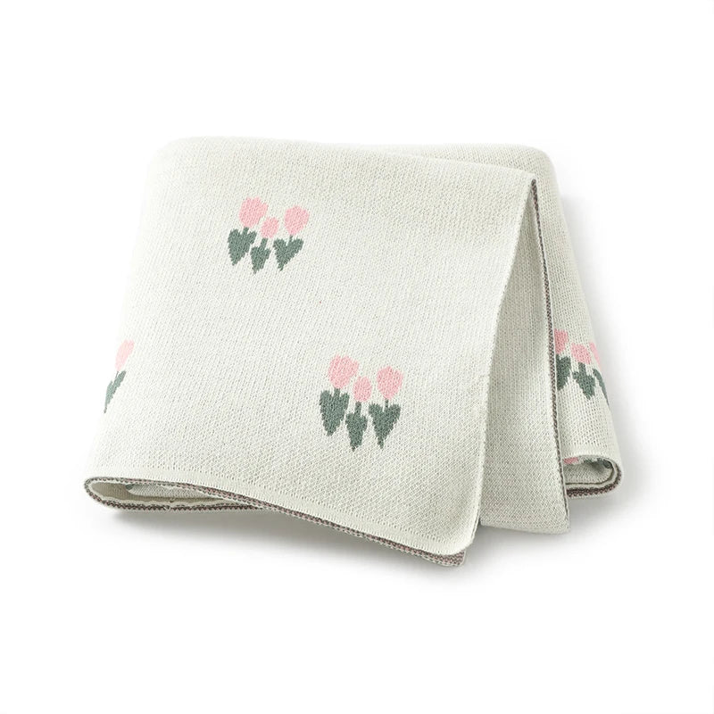 Petite Knit® Blossoming Tulip Blanket - Petite Cove 