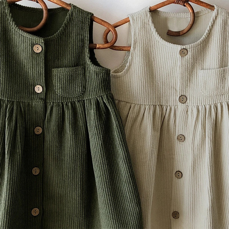 Classic Corduroy Pinafore Dress - Petite Cove 