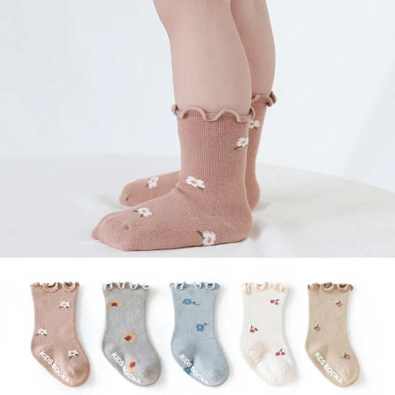 3-Pack Blossom Steps Anti-Slip Baby Socks - Petite Cove 