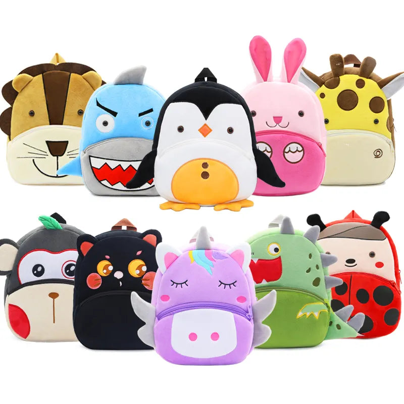 Playful Pals Plush Animal Backpacks - Petite Cove 