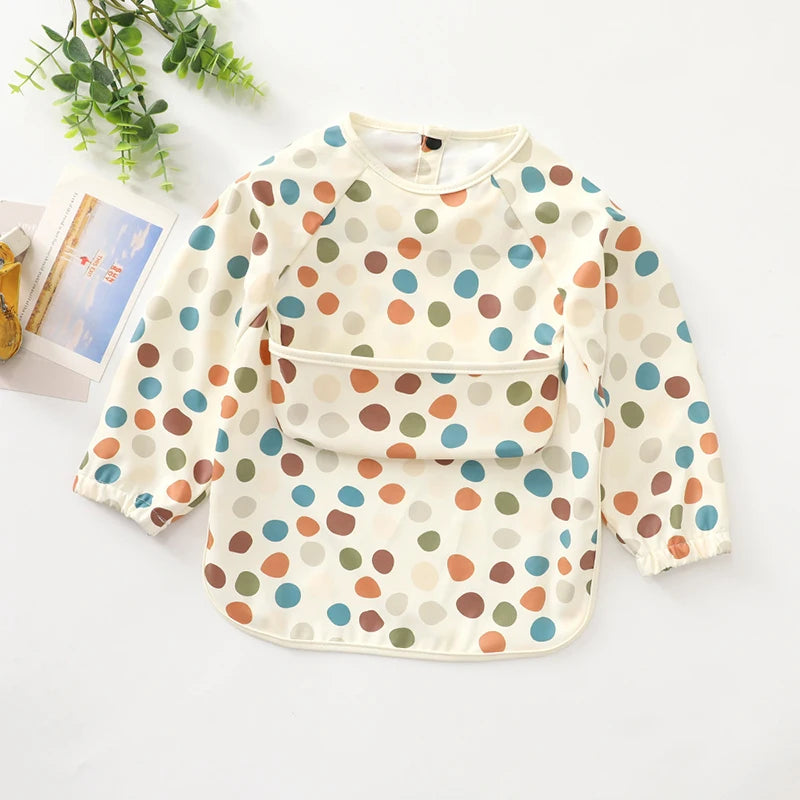 Boho-chic Long Sleeve Waterproof Bib - Petite Cove 