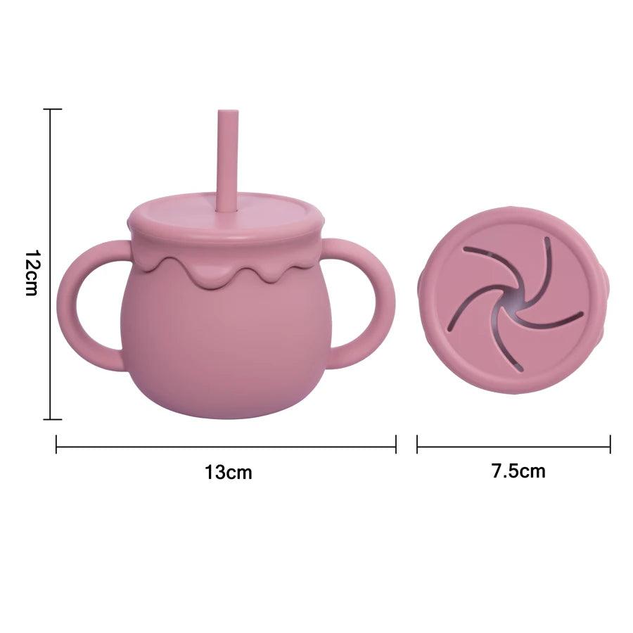 Silicone Essentials: Kid-Proof Toddler's Transition Sippy Cup - Petite Cove 