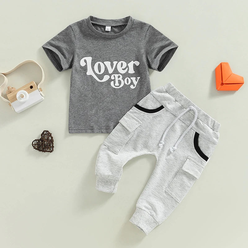 Lover Boy T-Shirt & Joggers Set - Petite Cove 