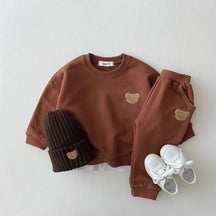 Cozy Bear Sweatsuit 2-Piece - Petite Cove 