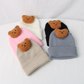 Bear Cutie Knit Baby Beanie - Petite Cove 