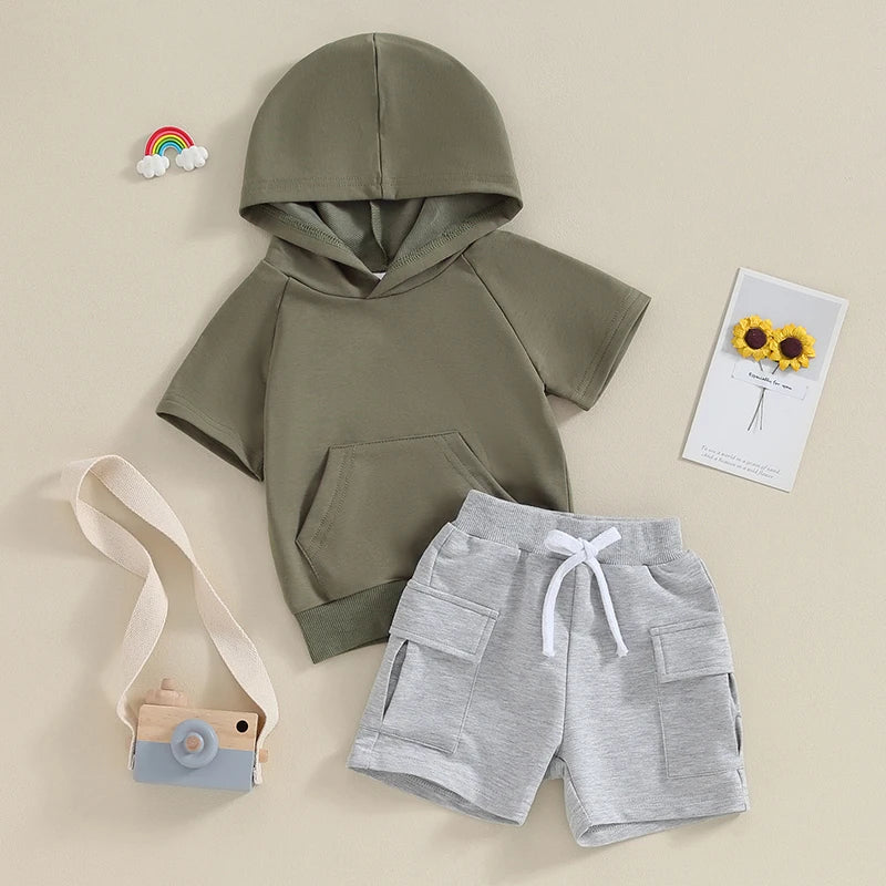 Cozy Playtime Hoodie & Shorts Set - Petite Cove 