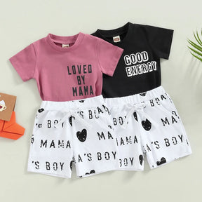 Loved By Mama T-Shirt & Shorts Set - Petite Cove 