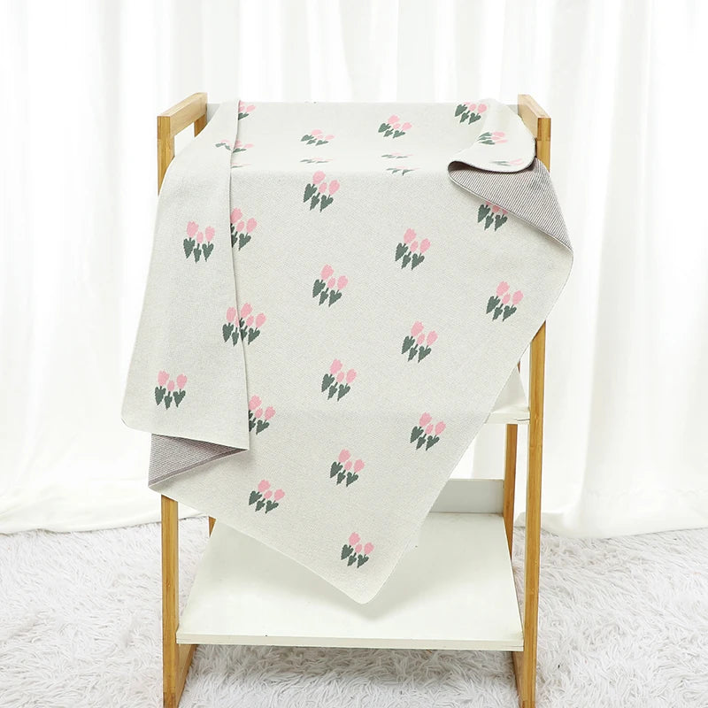 Petite Knit® Blossoming Tulip Blanket - Petite Cove 