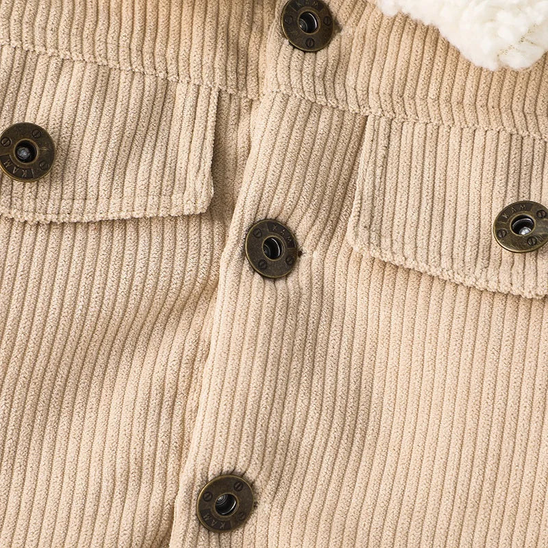 Tiny Trendsetter Corduroy Winter Coat - Petite Cove 