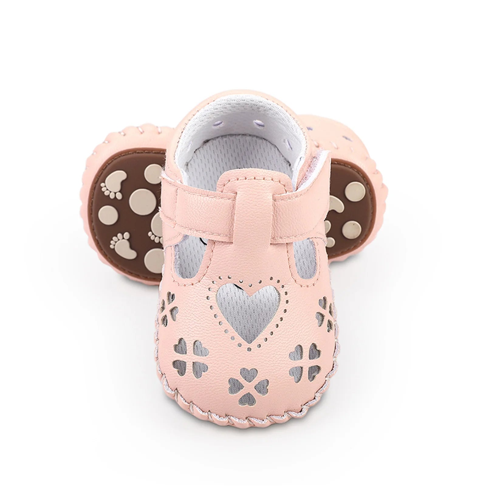 Sweetheart Cutout Eco-Leather Baby Sandals - Petite Cove 